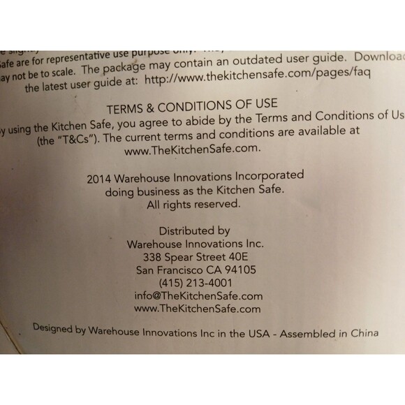 Kitchen SafeTime Locking Temptations-Cellphone Money RED Lid Clear Base 3.5 qt - Picture 16 of 16